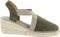 Toni Pons Tona - Dames Espadrilles - Suède - Khaki - Maat 35