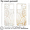 iMoshion Hoesje Geschikt voor Motorola Moto G54 Hoesje Siliconen - iMoshion Design hoesje - Meerkleurig / Golden Leaves Transparant