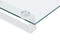 vidaXL - Monitorstandaard - 40x20x8 - cm - gehard - glas - en - metaal - wit
