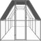 vidaXL - Kippenhok - 2x8x2 - m - gegalvaniseerd - staal