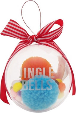 Cupid & comet jingle bells kerstbal met speelgoed kat