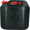 Carpoint Jerrycan - voor brandstof - 20 liter - zwart - incl. rode schenktuit - Benzine en diesel -