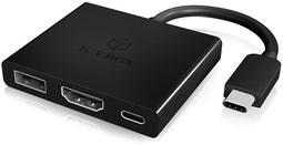 Icy Box IB-DK4031-CPD - USB-C Hub - 5Gb/s - 10mm hoog - 58mm breed - 50mm diep