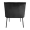Kick fauteuil Velvet Lola - Antraciet