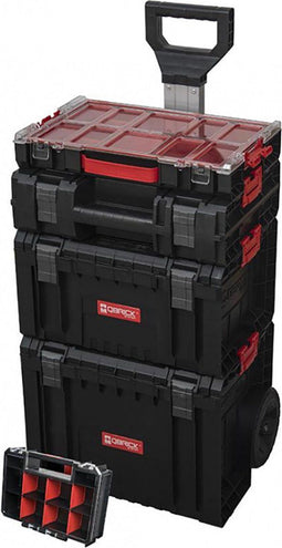 Patrol Qbrick System Pro Cart 2.0 - Mobiele Werkplaats - 5-in-1 Systeem - Zwart/Rood