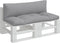 vidaXL - Palletkussens - 2 - st - stof - grijs