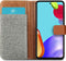 iMoshion Hoesje Geschikt voor Samsung Galaxy A52 (4G) / A52s / A52 (5G) Hoesje Met Pasjeshouder - iMoshion Luxe Canvas Bookcase - Grijs
