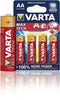 Varta - 4706/4B - AA Longlife Max Power batterijen - 4 stuks (4 stuks)