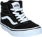 Vans YT Ward Hi - Hoge sneakers - Suede/Canvas - Black/White - Maat 38