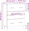 vidaXL - Dressoir - 69,5x34x90 - cm - bewerkt - hout - wit