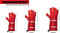 Feuermeister BBQ handschoen Premium BBQ leder rood maat 12