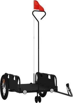 vidaXL - Fietstrailer - oxford - stof - en - ijzer - zwart