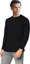 PANTONECLO Heren T-shirt - Set van 6 - Lange en korte mouwen - Zwart Grijs Donkergrijs (6 stuks)