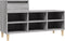 vidaXL - Schoenenkast - 102x36x60 - cm - bewerkt - hout - sonoma - grijs