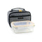 Lunchtrommel met accessoires Ibili 753401g Grijs Polyester Borosilicaatglas 21 x 13 x 14 cm
