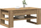 vidaXL - Salontafel - Artisan - Eiken - 102x55x45 - cm - Gemaakt - van - Hout