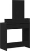 vidaXL - Kaptafel - met - Lades - - - Zwart - Eiken - 79x41x140 - cm