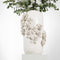 Riviera Maison Vaas Wit Aardewerk bloemenvaas - Rose hoge vaas met 3D bloemenprint
