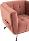 J-Line zetel Lounge 1-zit - textiel/hout/metaal - antiek roze