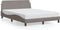 vidaXL - Bedframe - zonder - matras - stof - taupe - 140x190 - cm