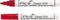 Pica 524/40-10 - Lakmarker - Permanent - Rood (10st)