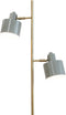 Dyberg Larsen Ocean - Vloerlamp - 2 lichtpunten - Olive/Brass