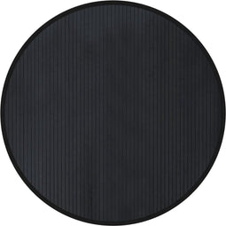 vidaXL - Vloerkleed - rond - 100 - cm - bamboe - zwart