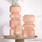 Light & Living vaas Josia | Glas mat | Perzik | ø 12 x 25 cm