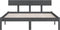vidaXL - Bedframe - massief - grenenhout - grijs - 120x200 - cm