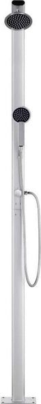 vidaXL Buitendouche met bruine basis 220 cm aluminium