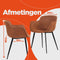 Alterego Derby - Bruine Microvezel - Met Armleuningen - 59x54x80cm