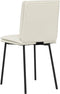 vidaXL - Eetkamerstoelen - 2 - st - fluweel - crèmekleurig