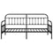vidaXL - Ligbed - Frame - Zwart - 90x200 - cm - Staal