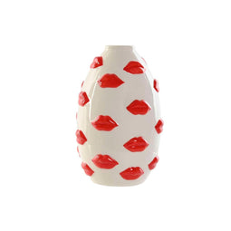 Vaas Home ESPRIT Wit Rood Dolomite 15 x 15 x 22,5 cm