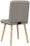 vidaXL - Eetkamerstoelen - draaibaar - 2 - st - stof - taupe