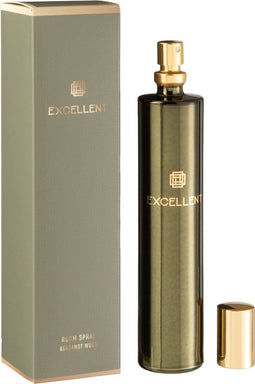J-Line huisparfum Excellent - Bergamot Wood - glas - groen