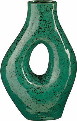 Mica Decorations Vaas Darla - 23.5x11.5x36 cm - Keramiek - Groen