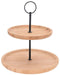 Excellent - Houseware - Etagère - 2-laags - rond - 16,5/21,5 - cm - bamboe