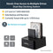 StarTech SDOCK2U33RE - eSATA Harde-schijfduplicatordock - USB 3.0 - SATA III 6 Gbp/s - Zwart