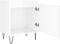 vidaXL - Nachtkastjes - 2 - st - 40x30x50 - cm - bewerkt - hout - hoogglans - wit