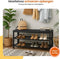 Goliving Schoenenrek - Schoenenbank - 3 Lagen - Industrieel - 80 x 30 x 45 cm - Zwart Hout