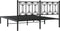 vidaXL - Bedframe - met - hoofdbord - metaal - zwart - 160x200 - cm