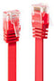 Lindy - Cat.6 Flachband-Patchkabel ungeschirmt, rot, 5m