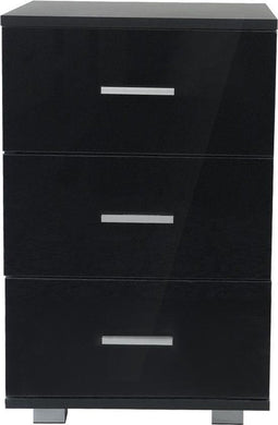 VDD - Nachtkastje - 3 lades 63 cm hoog - Zwart