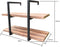 Wandrek ladder Stoer - wandplank boekenkast - wandkast - industrieel - 2 opbergplanken