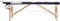 vidaXL - Massagetafel - inklapbaar - 3 - zones - hout - wit - en - paars