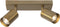 Atmooz - Plafondspots Darcy 2 - Dubbele Goud Brons - Plafondlamp - GU10 - Slaapkamer / Woonkamer / Eetkamer - Lengte 25cm - Hoogte 16cm - Metaal