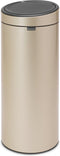 Brabantia Touch Bin - Prullenbak - 30 liter - Soft-Touch sluiting - Metallic Gold