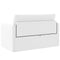 vidaXL - Vloersofa - Bed - 2-in-1 - Wit - 124x71x78 - cm - Kunstleer