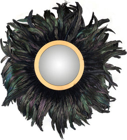 Richmond Spiegel Madlen met veren Black